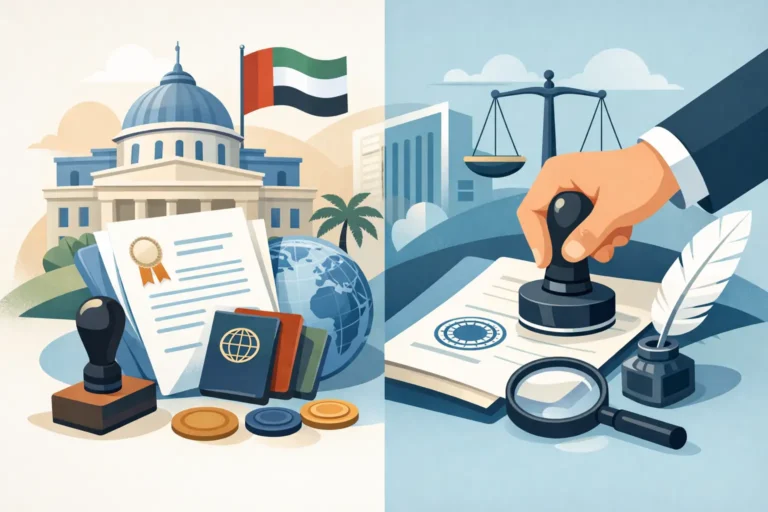 Legalization vs Notarization UAE Explained